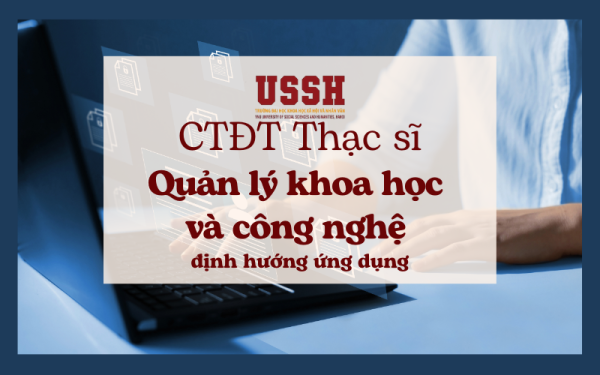 Chương trình đào tạo trình độ thạc sĩ ngành Quản lý khoa học và công nghệ định hướng ứng dụng năm 2023