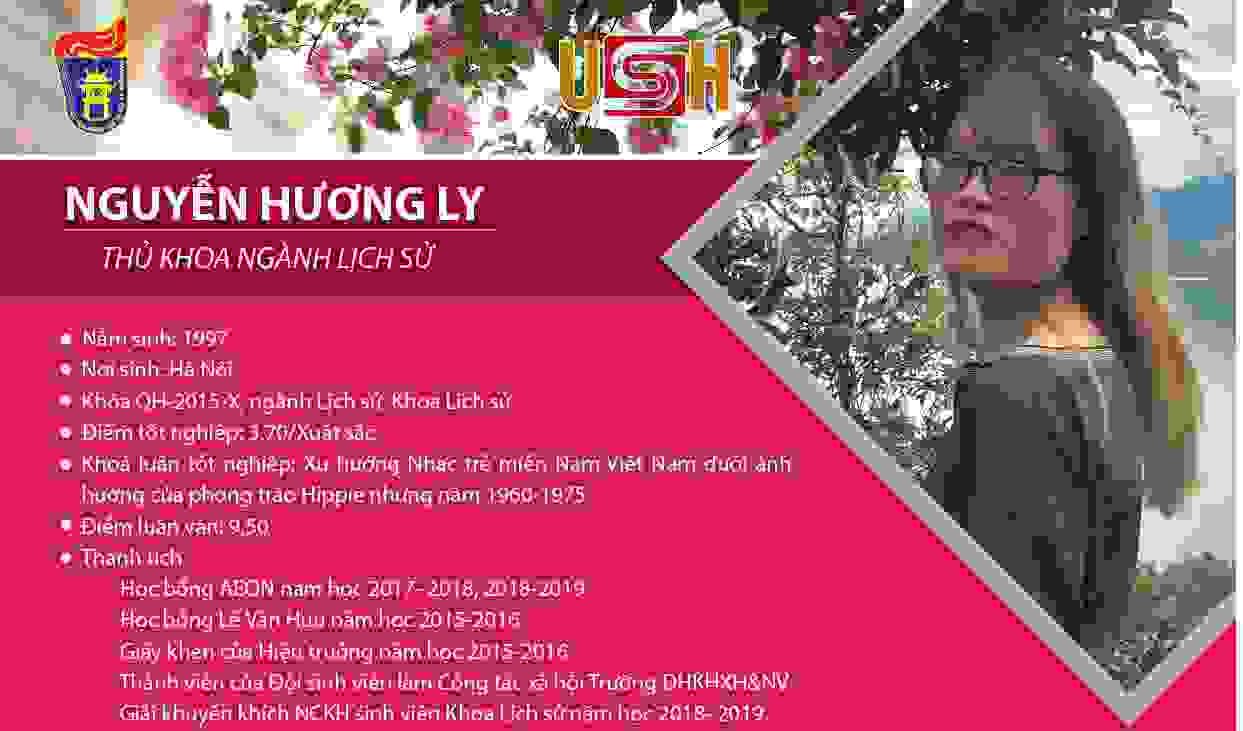 NGUYỄN HƯƠNG LY - THỦ KHOA TỐT NGHIỆP NGÀNH LỊCH SỬ 2019