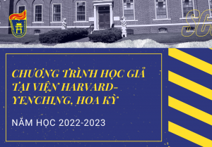 Chương trình học giả tại Viện Harvard-Yenching năm 2022-2023