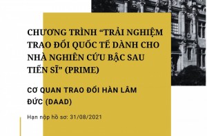 Chương trình “Trải nghiệm Trao đổi Quốc tế dành cho Nhà nghiên cứu bậc sau Tiến sĩ” (PRIME) năm 2022