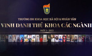 VNU-USSH vinh danh 20 thủ khoa đạt loại xuất sắc của các ngành đào tạo năm học 2022 - 2023