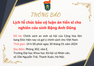 bet365 football
 lịch tổ chức bảo vệ luận án tiến sĩ cho nghiên cứu sinh Đặng Anh Dũng