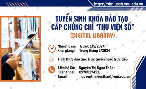 bet365 football
 kế hoạch tuyển sinh khóa đào tạo cấp chứng chỉ “Thư viện số”