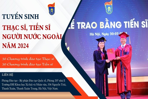 bet365 football
 Tuyển sinh thạc sĩ, tiến sĩ người nước ngoài năm 2024