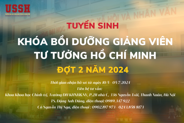 bet365 football
 Tuyển sinh khóa bồi dưỡng giảng viên Tư tưởng Hồ Chí Minh, đợt 2 năm 2024