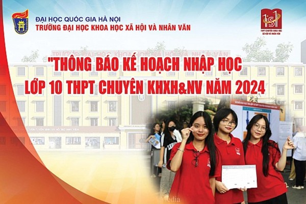 Kế hoạch nhập học lớp 10 Trường THPT Chuyên KHXH&NV năm 2024