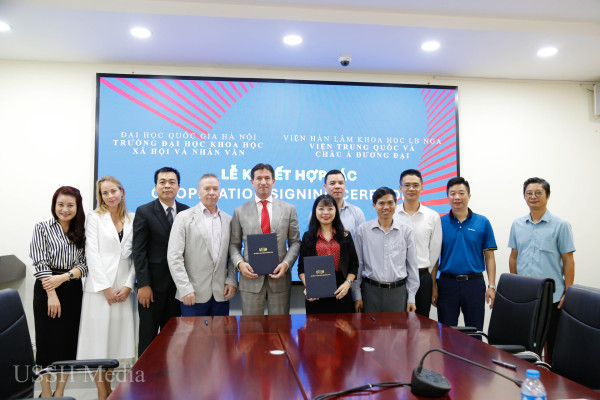 The University of Social Sciences and Humanities signed a cooperation agreement with Institute of China and Contemporary Asia, Russian Academy of Sciences