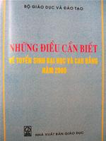 Bốn điểm mới trong tuyển sinh ÐH, CÐ năm 2008