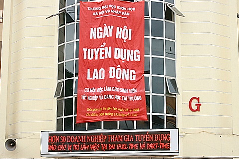 25/6: Ngày hội tuyển dụng lao động cho sinh viên