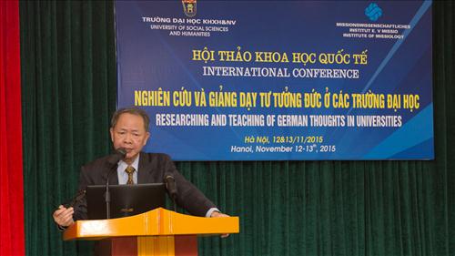 Hội thảo khoa học quốc tế - Nghiên cứu và giảng dạy tư tưởng Đức ở các trường Đại học