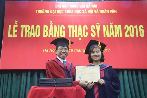 Trao bằng thạc sỹ năm 2016